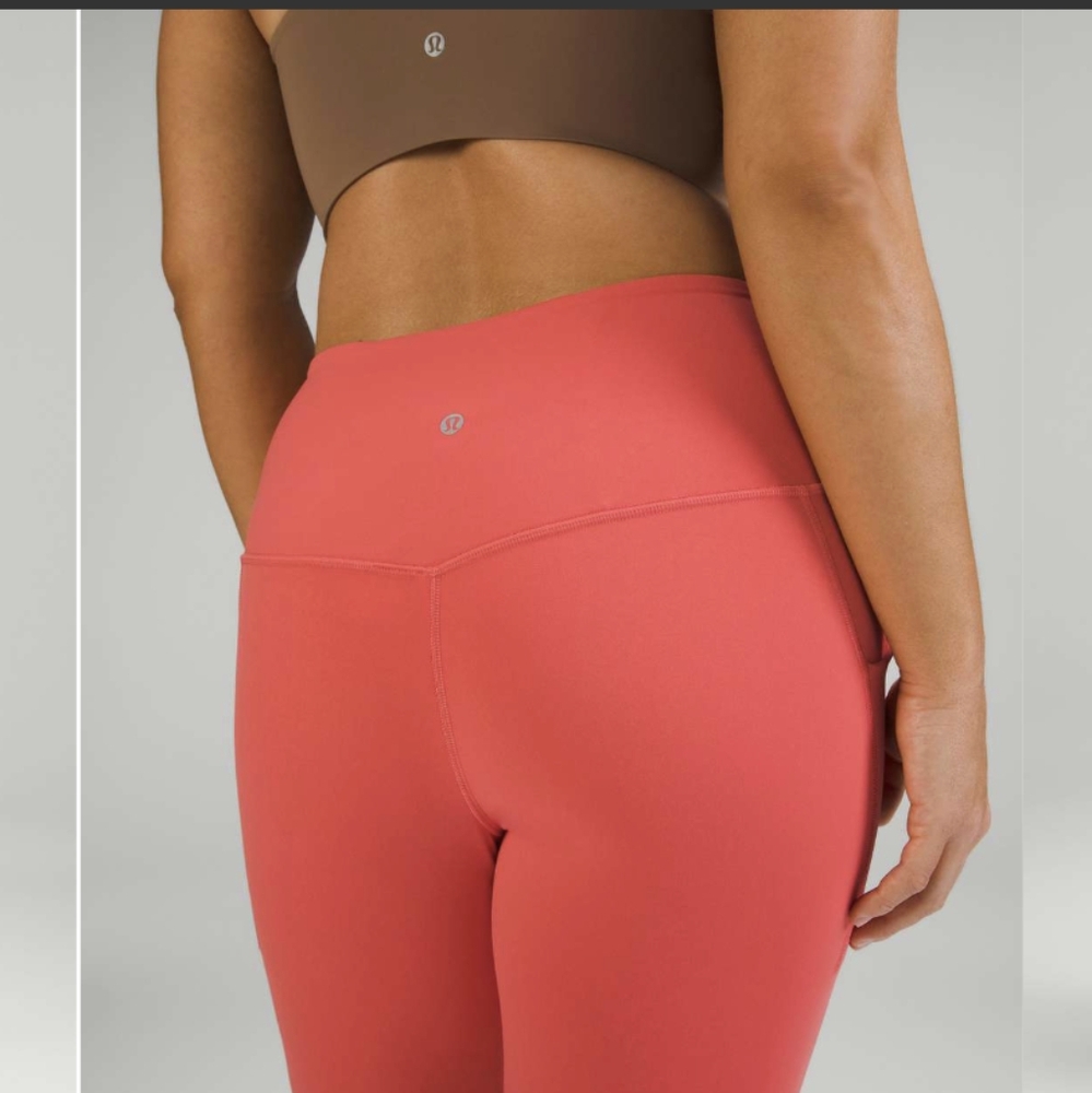 Lululemon Align High-Rise Crop with Pockets 23"Pale Raspberry - Picture 5 of 10